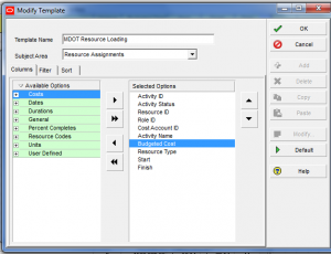 Excel Export from Template Menu_Step 3